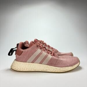 Adidas Originals NMD_R2 Pink White Boost Running Shoes Sneakers Women's Size 8